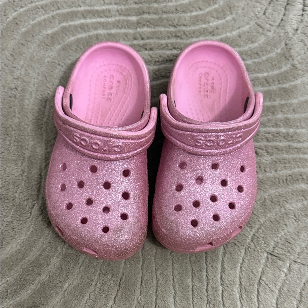 CROCS Pink Sandals & Flip Flops with Signature Design